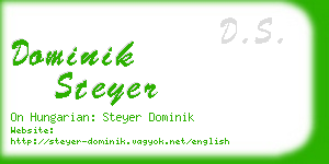 dominik steyer business card